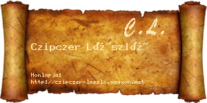 Czipczer László névjegykártya