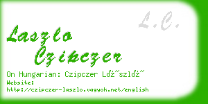 laszlo czipczer business card